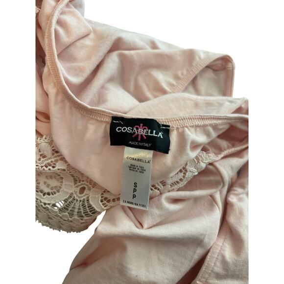 COSABELLA WOMEN'S INTIMATES PINK LACE TEDDY SIZE SMALL - Picture 8 of 10